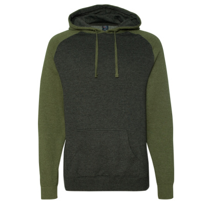 Unisex Raglan Hooded Sweatshirt Thumbnail