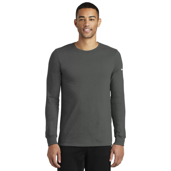NIKE Dri-FIT COTTON/POLY LONG SLEEVE TEE Thumbnail