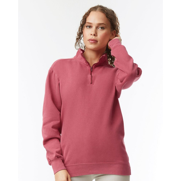 Unisex Garment-Dyed Quarter-Zip Sweatshirt Thumbnail