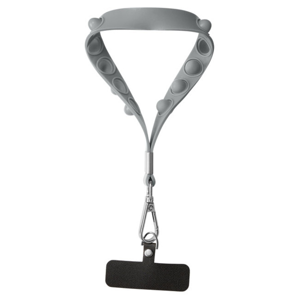 Push Pop Wrist Strap Keychain With Phone Holder Thumbnail