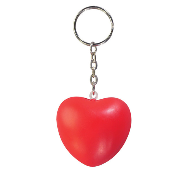Heart Shape Stress Ball Keychain Thumbnail