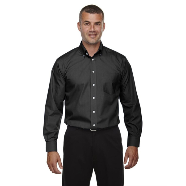 Men's Tall Crown Collection® Broadcloth Woven Dress Shirt Thumbnail
