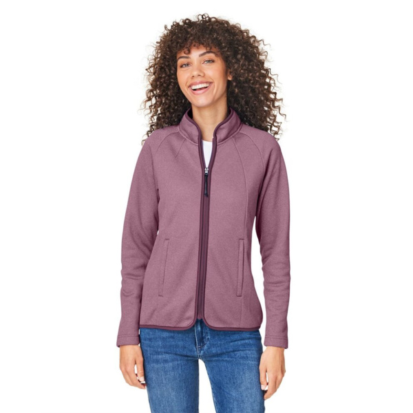 Women's Venture Heathered Stripe Full-Zip Thumbnail