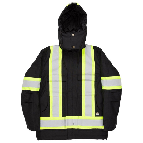Tall Safety Striped Arctic Insulated Chore Coat Thumbnail