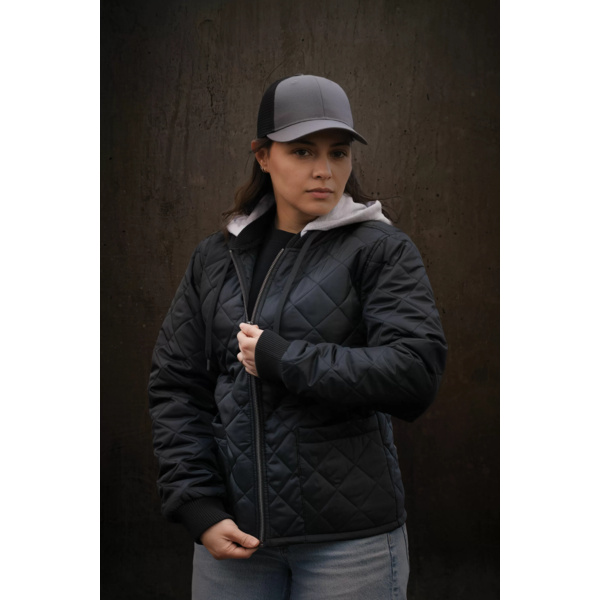 ATC WeRK™ QUILTED FREEZER LADIES’ JACKET WITH DETACHABLE HOOD Thumbnail