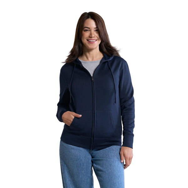 Ladies Polyester Full-Zip Hooded Sweatshirt Thumbnail