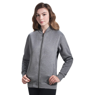 Ladies Full-Zip Polyester Sweatshirt Thumbnail