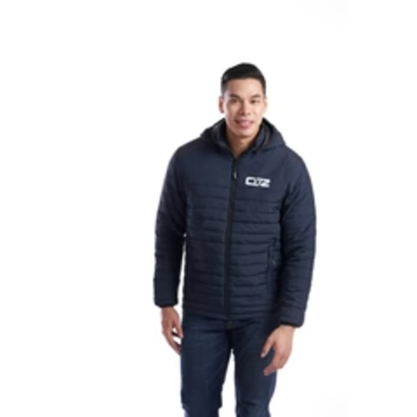 Men's Lightweight Puffy Jacket with detachable hood Thumbnail