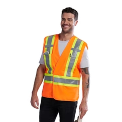 Mesh Hi-Vis 5 Point Tear-away Vest - Dual Sized Thumbnail