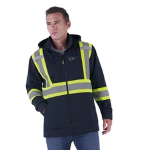 Hi-Vis Polyester Full Zip Hodie Thumbnail