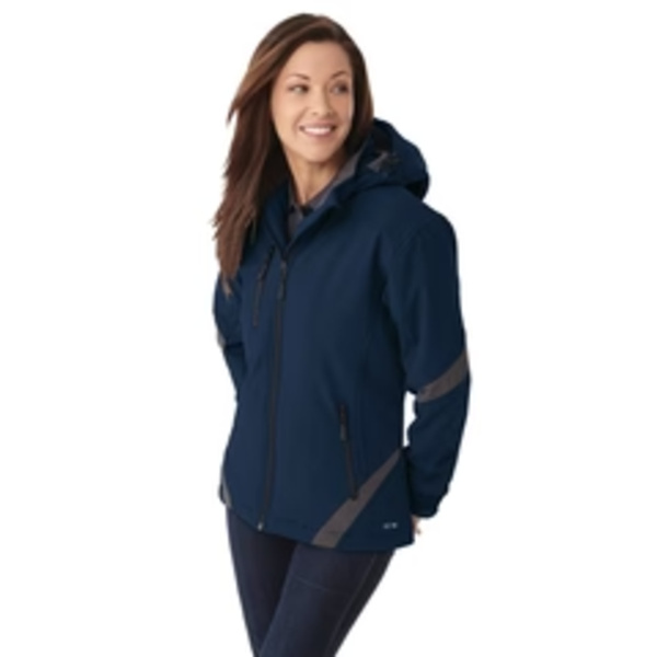 Ladies Colour Contrast Insulated Softshell Jacket Thumbnail