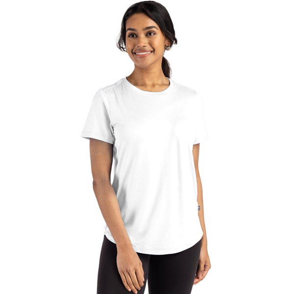 Cutter & Buck Coastline Epic Comfort Recycled Womens Short Sleeve Tee Thumbnail