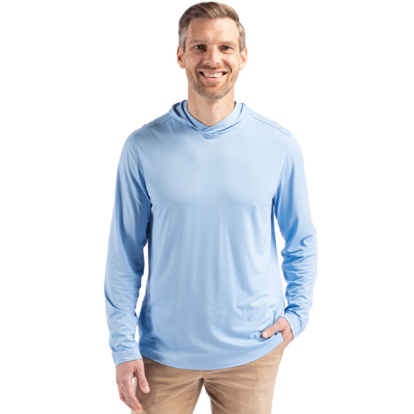 Cutter & Buck Coastline Recycled Double Peached Mens Big & Tall Hooded Pullover Thumbnail