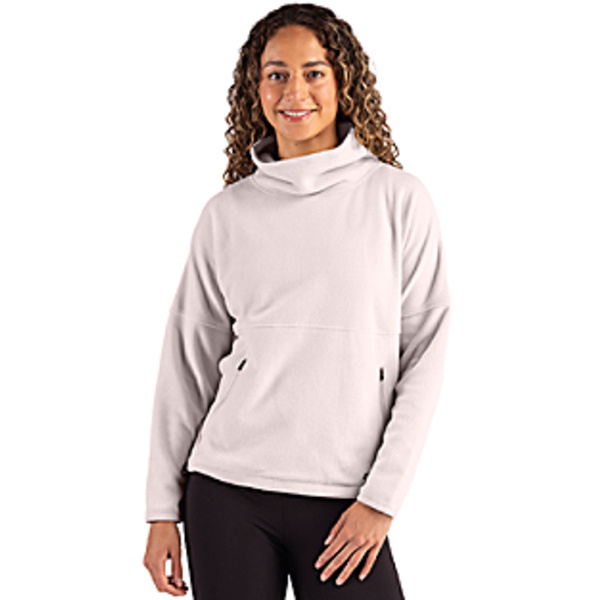 Cutter & Buck Woodland Epic Versatility Recycled Fleece Womens Funnel Neck Pullover Jacket Thumbnail