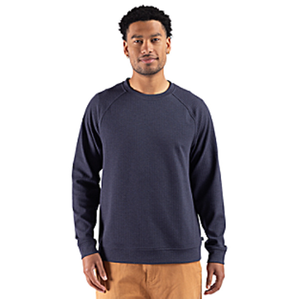 Cutter & Buck Drift Epic Confidence Recycled Textured Knit Mens Crewneck Pullover Thumbnail
