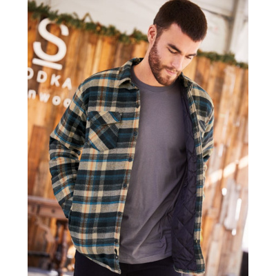 Quilted Flannel Shirt Jacket Thumbnail