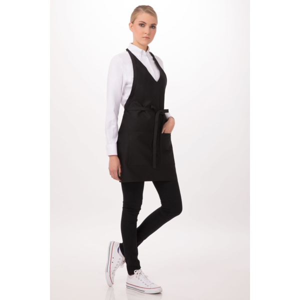 V-Neck Tuxedo Apron Thumbnail