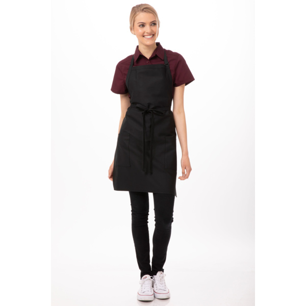 Two Patch Pocket Bib Apron Thumbnail