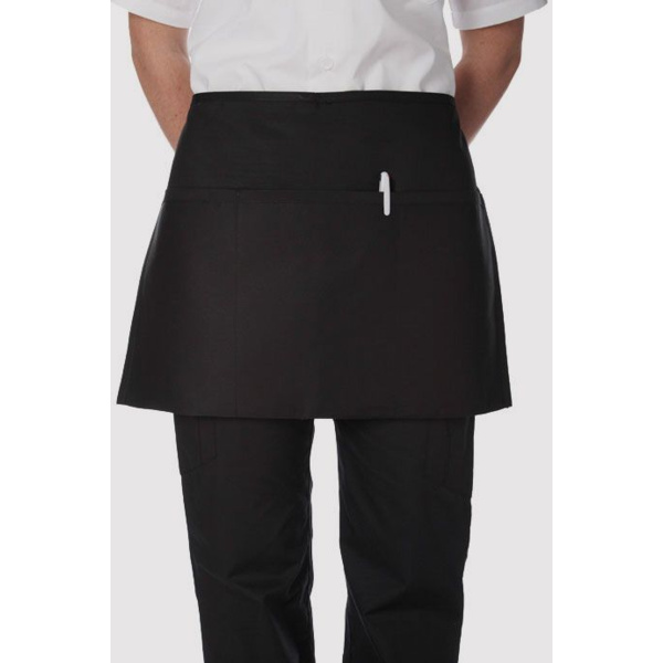 3 Pocket Black Waist Apron Thumbnail