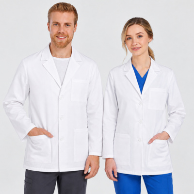 Unisex Half Length Lab Coat Thumbnail
